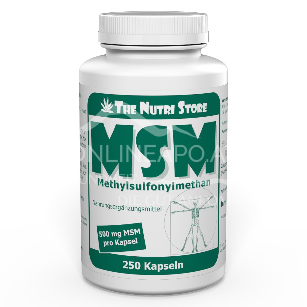 The Nutri Store MSM 500 mg Kapseln schnell günstig geliefert