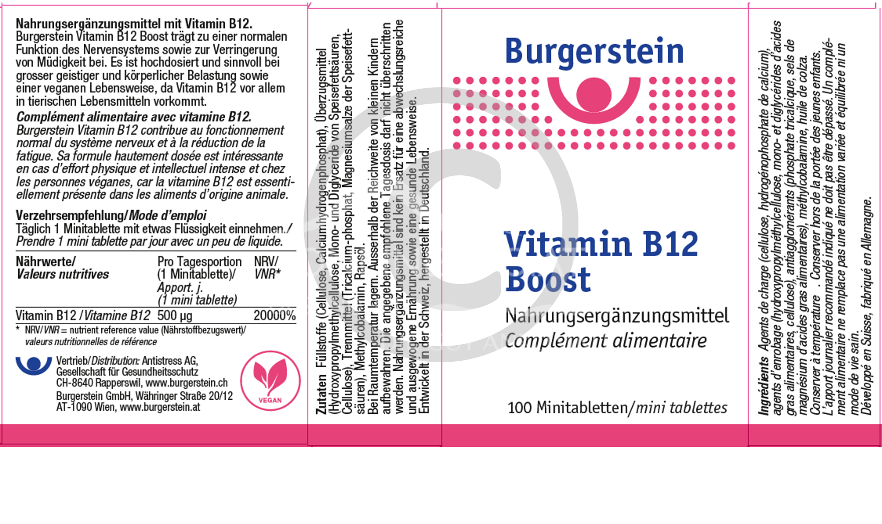 Burgerstein Vitamin B12 Boost Minitabletten | Schnell Günstig Geliefert